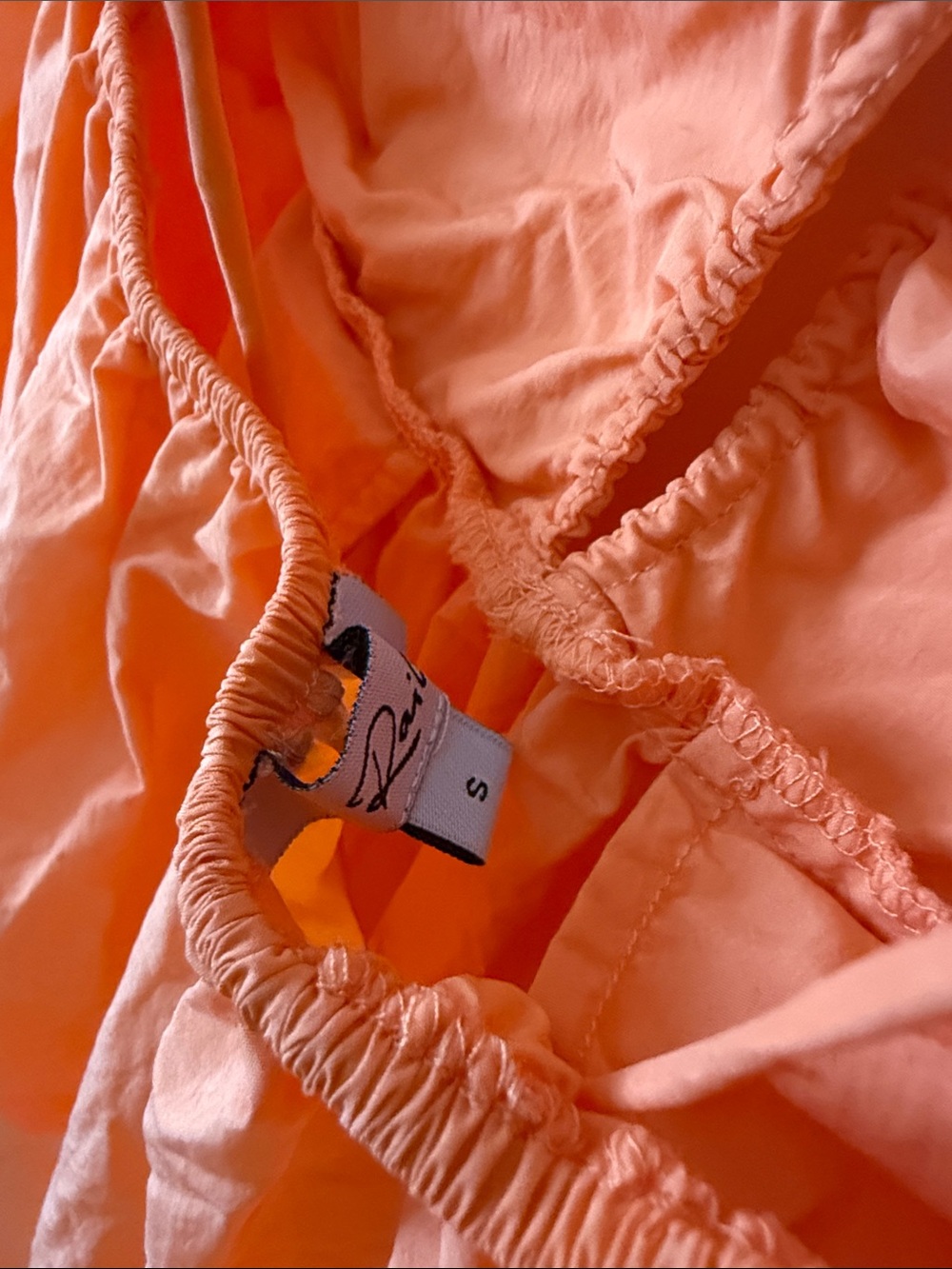 Rails Strapless Peach-Orange Maxi Dress with Front Keyhole - Picture 12 of 12